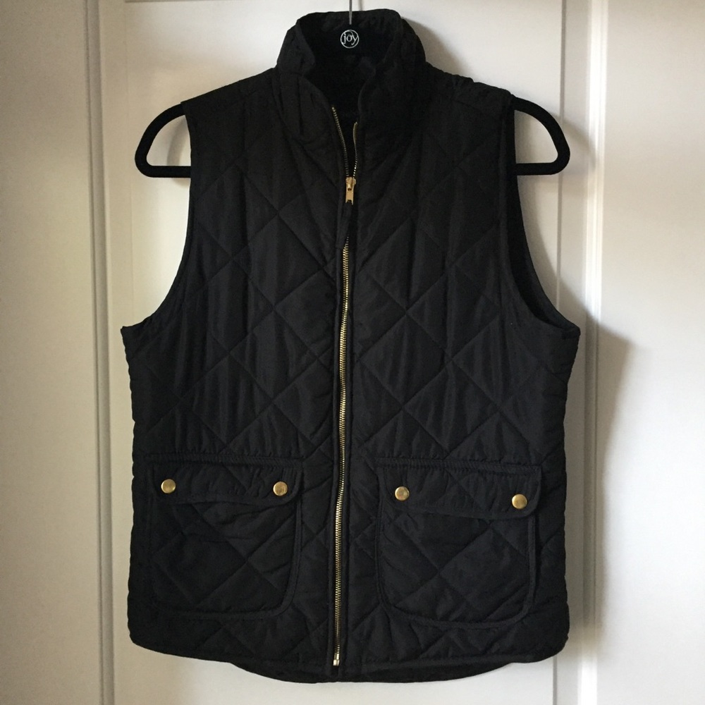 Black Vest with Gold Details
